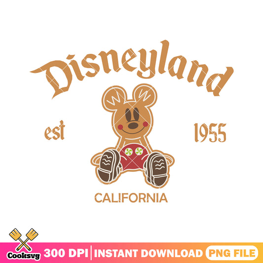 Mickey mouse gingerbread disneyland png