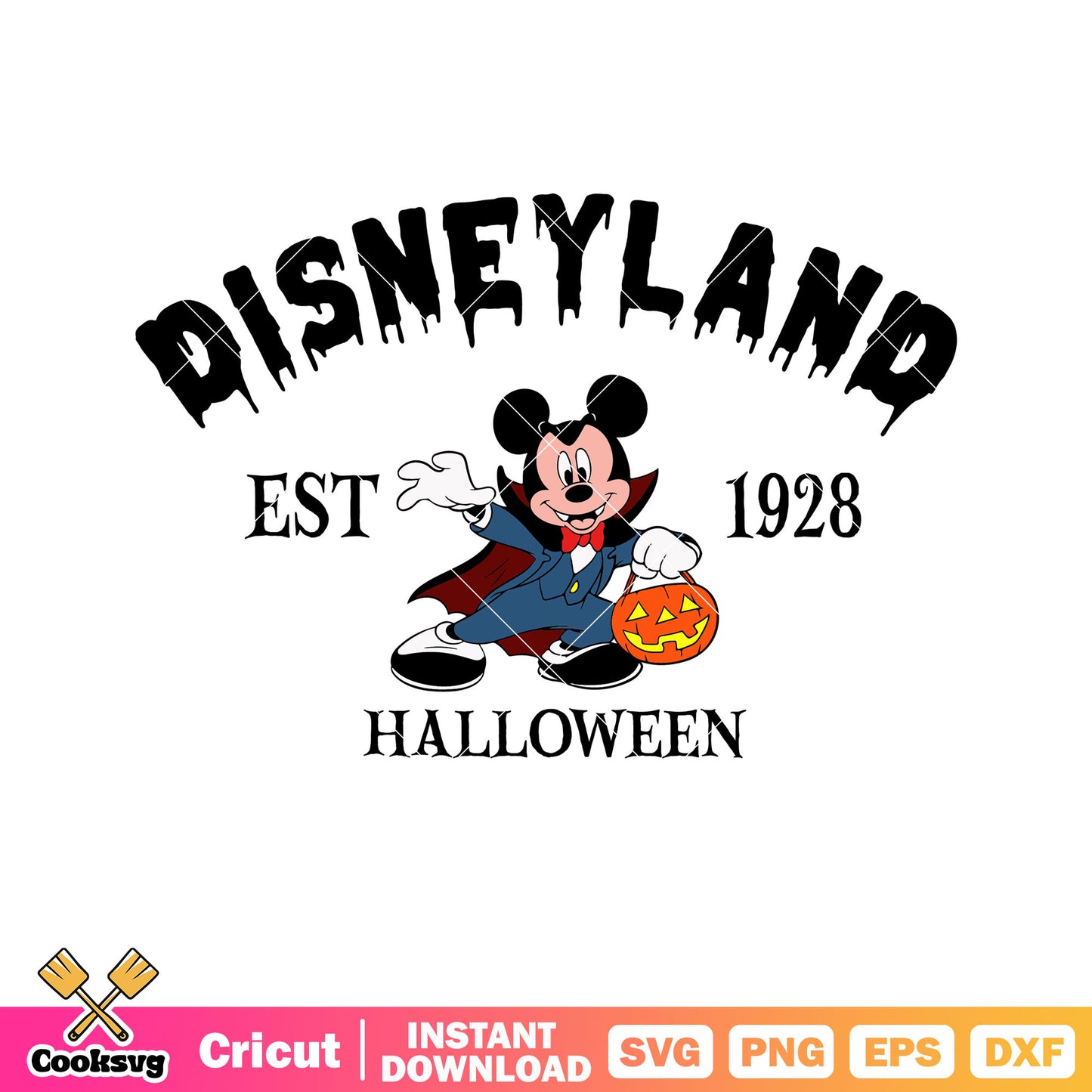 Mickey disneyland halloween svg