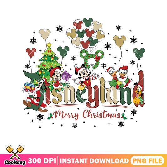 Mickey disneyland mouse merry christmas png