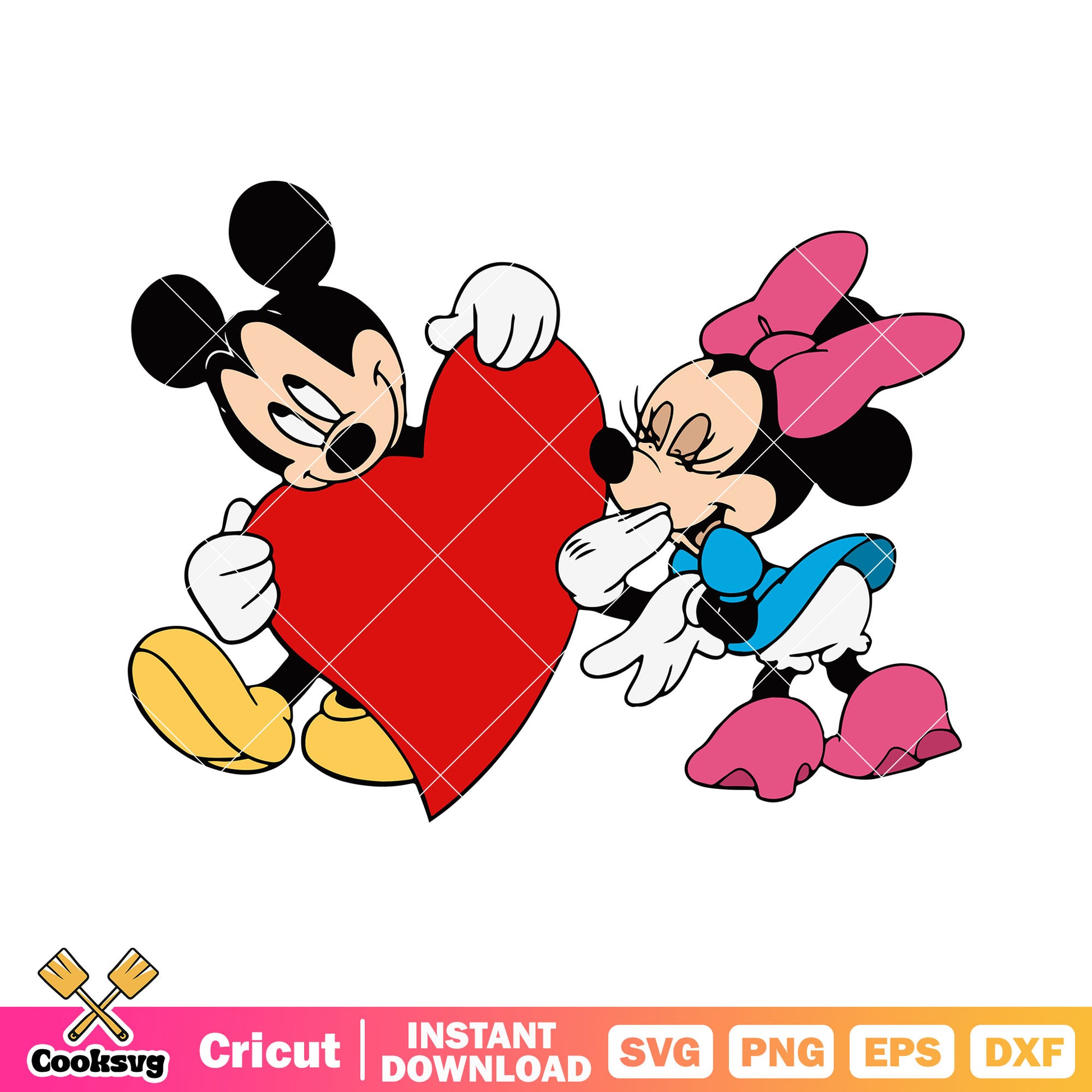 Mickey disney love minnie svg valentine, mickey mouse valentine svg