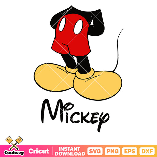 Mickey disney mouse body svg design, mickey disney mouse svg, disney mickey svg