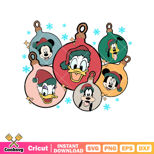 Mickey disney mouse friends christmas svg