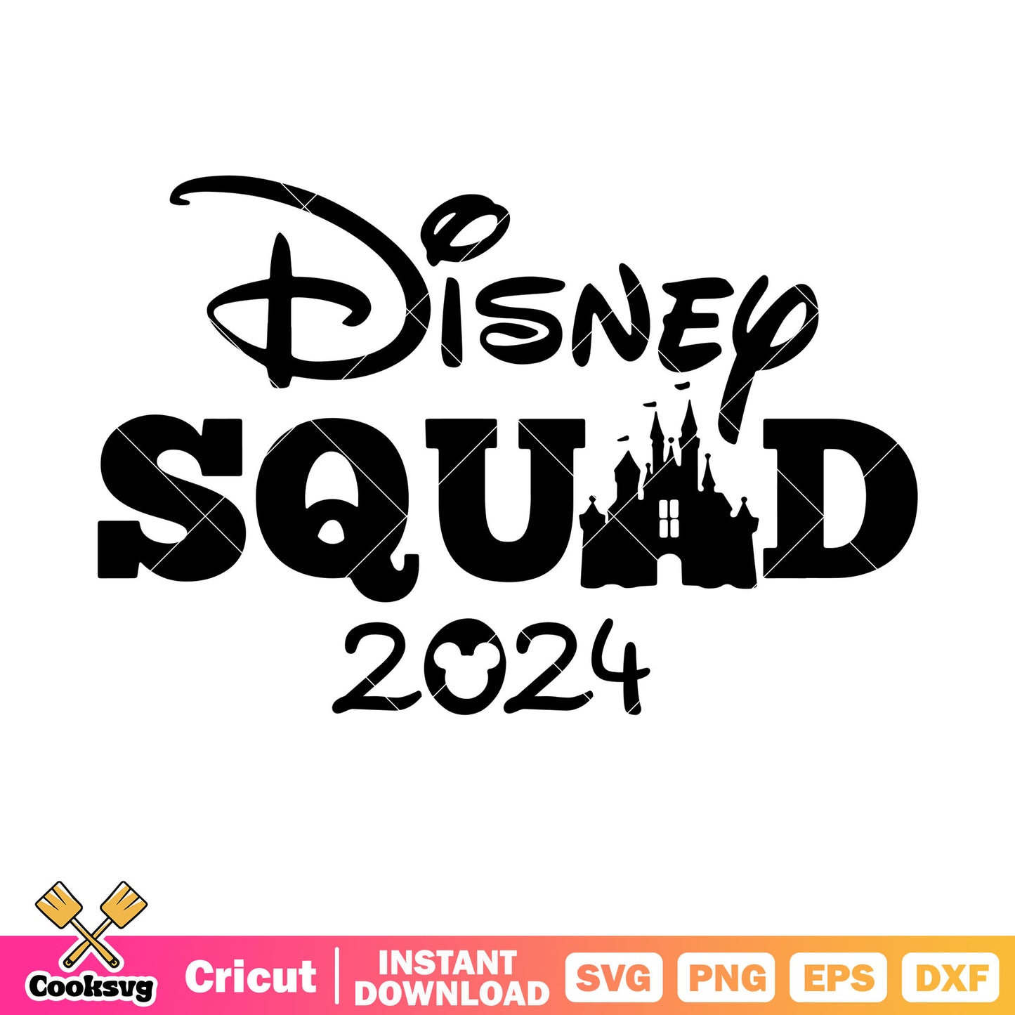 Mickey disney squad 2024 text svg, disney squad svg, disney mickey svg