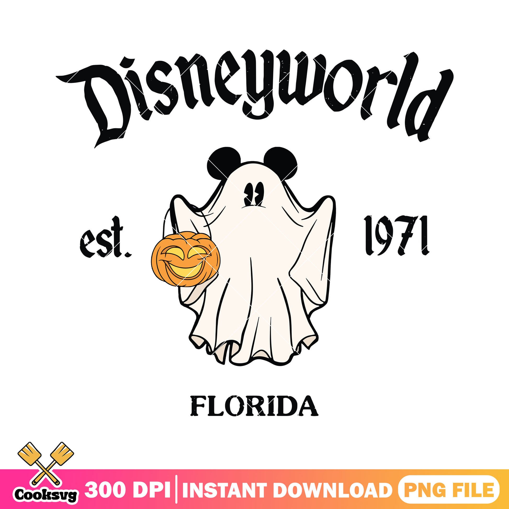 Mickey florida halloween png, disney land png, halloween town png
