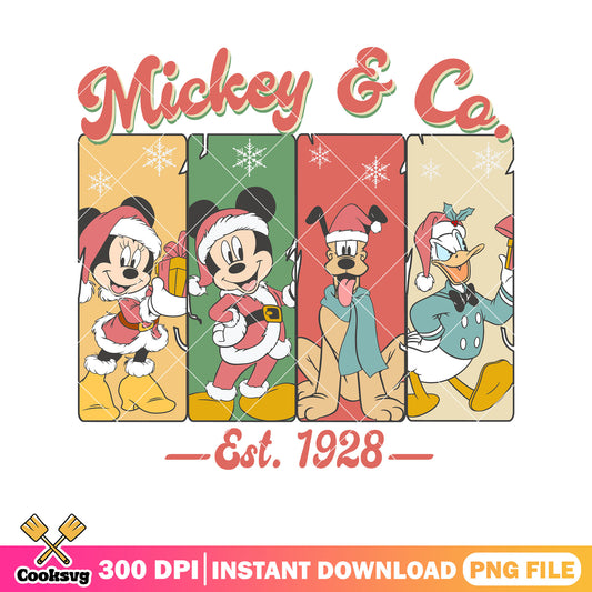 Mickey friends and co christmas est png