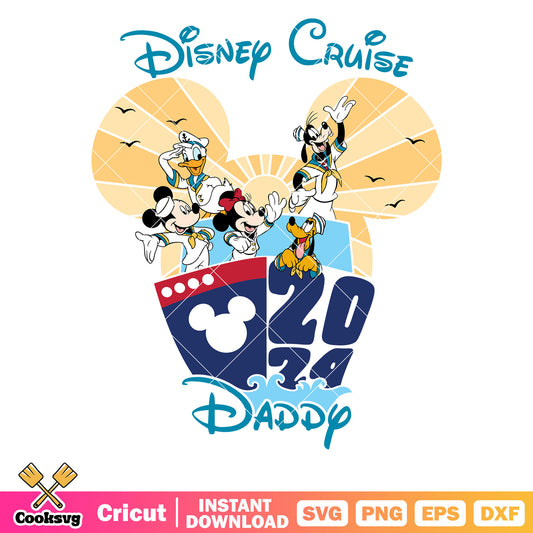 Mickey friends disney cruise 2024 dad svg, mickey dad svg, disney cruise svg