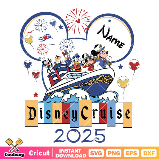 Mickey friends disney cruise 2025 svg, disney cruise​ svg
