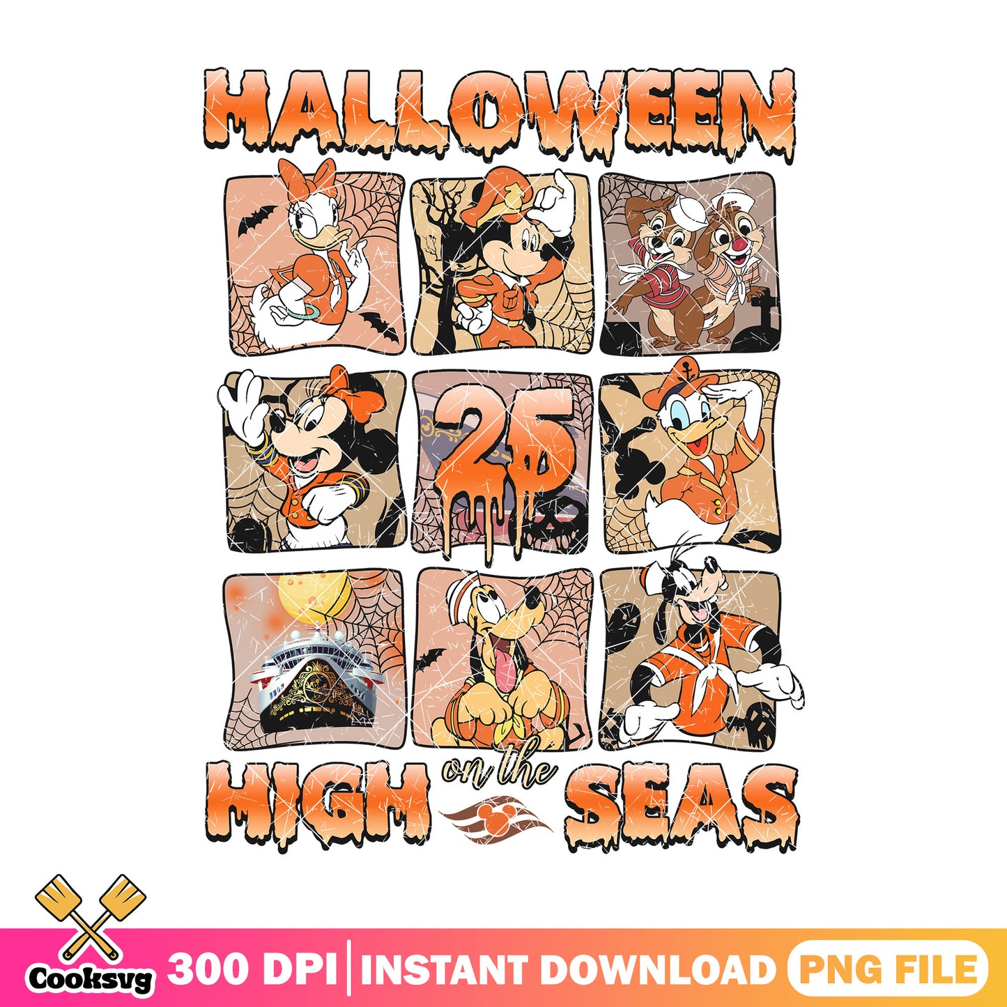 Mickey friends on the high seas png, halloween ideas png, disney art png