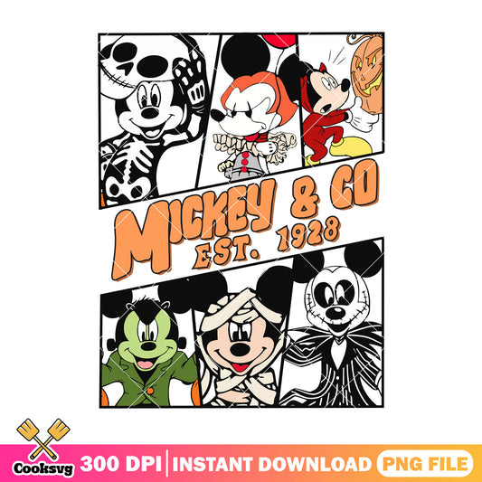 Mickey go est 1928 png, halloween custome png, disney character png