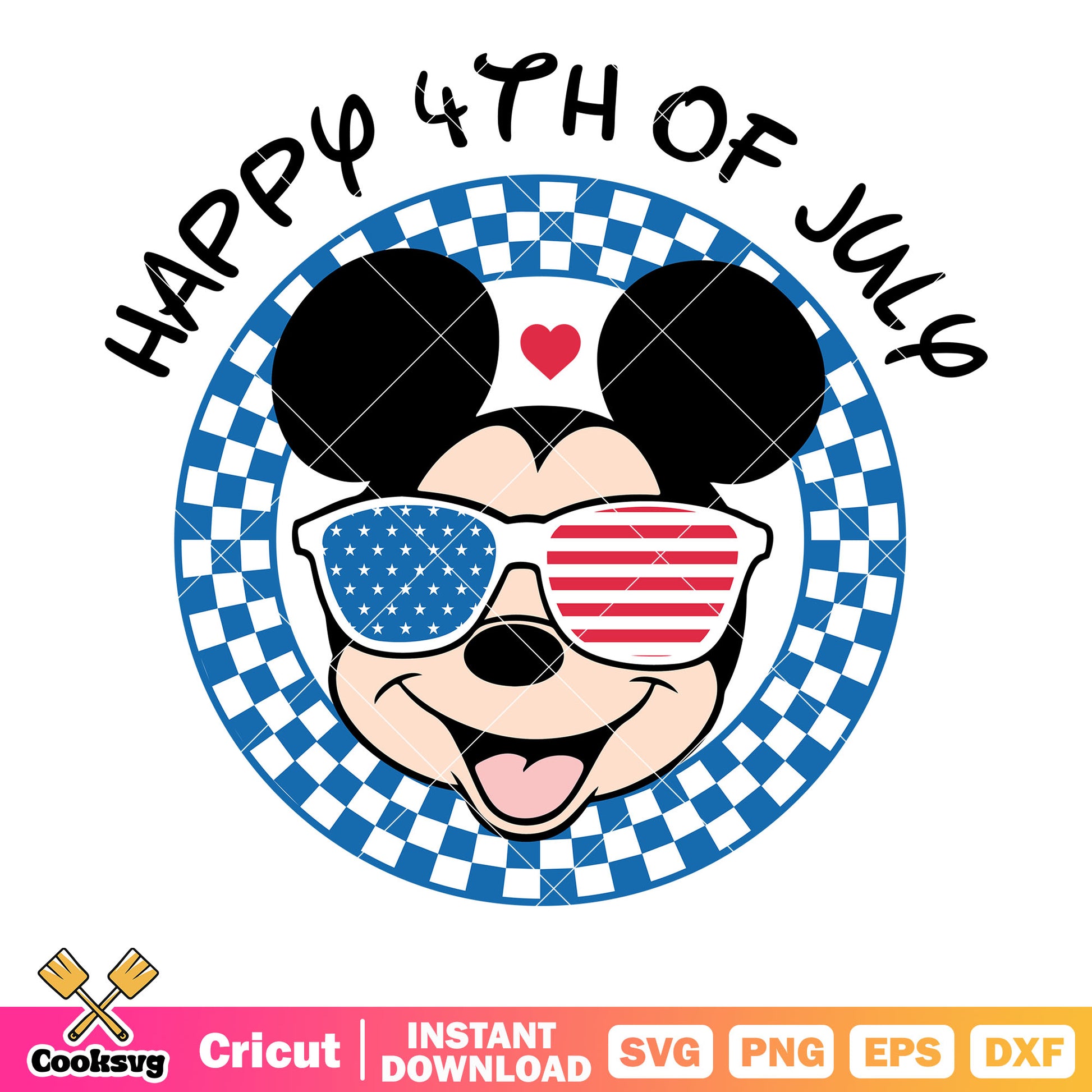 Mickey happy 4th of july svg, disney 4th of july svg​, happy 4th of july shirts​ svg