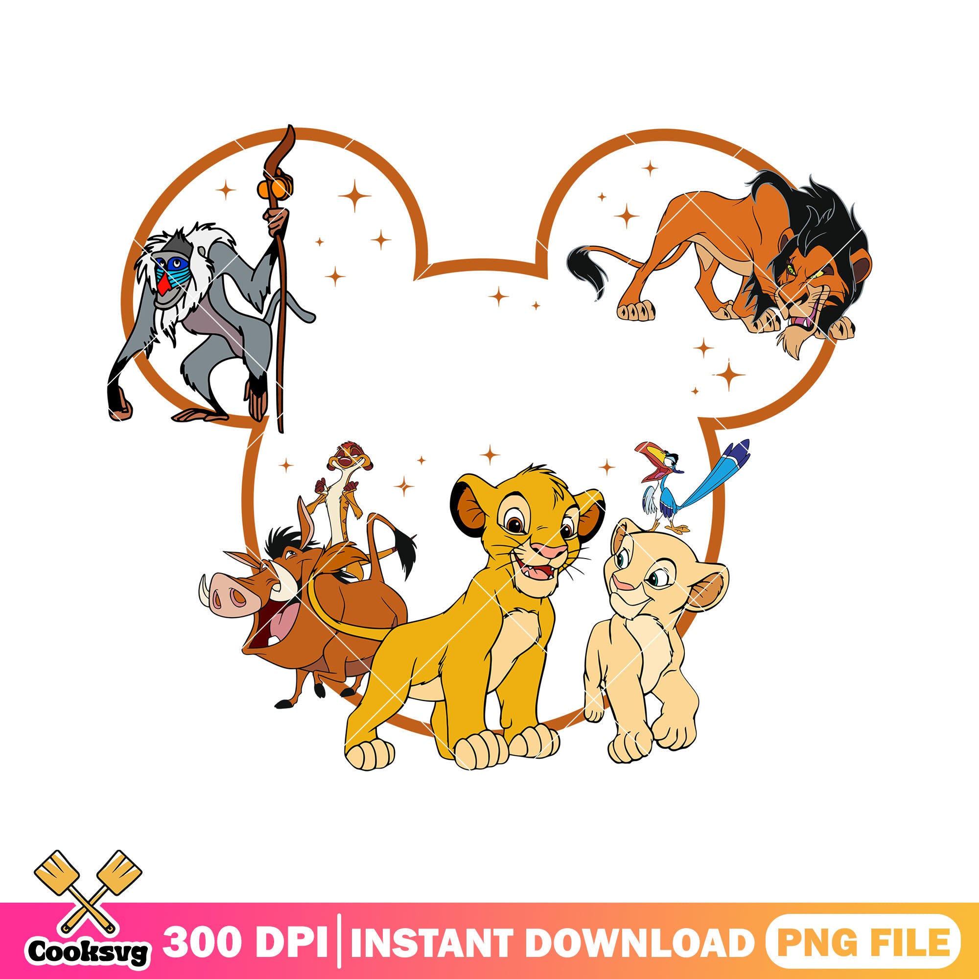 Mickey head and simba friends png, simba friends png, mufasa lion king ...