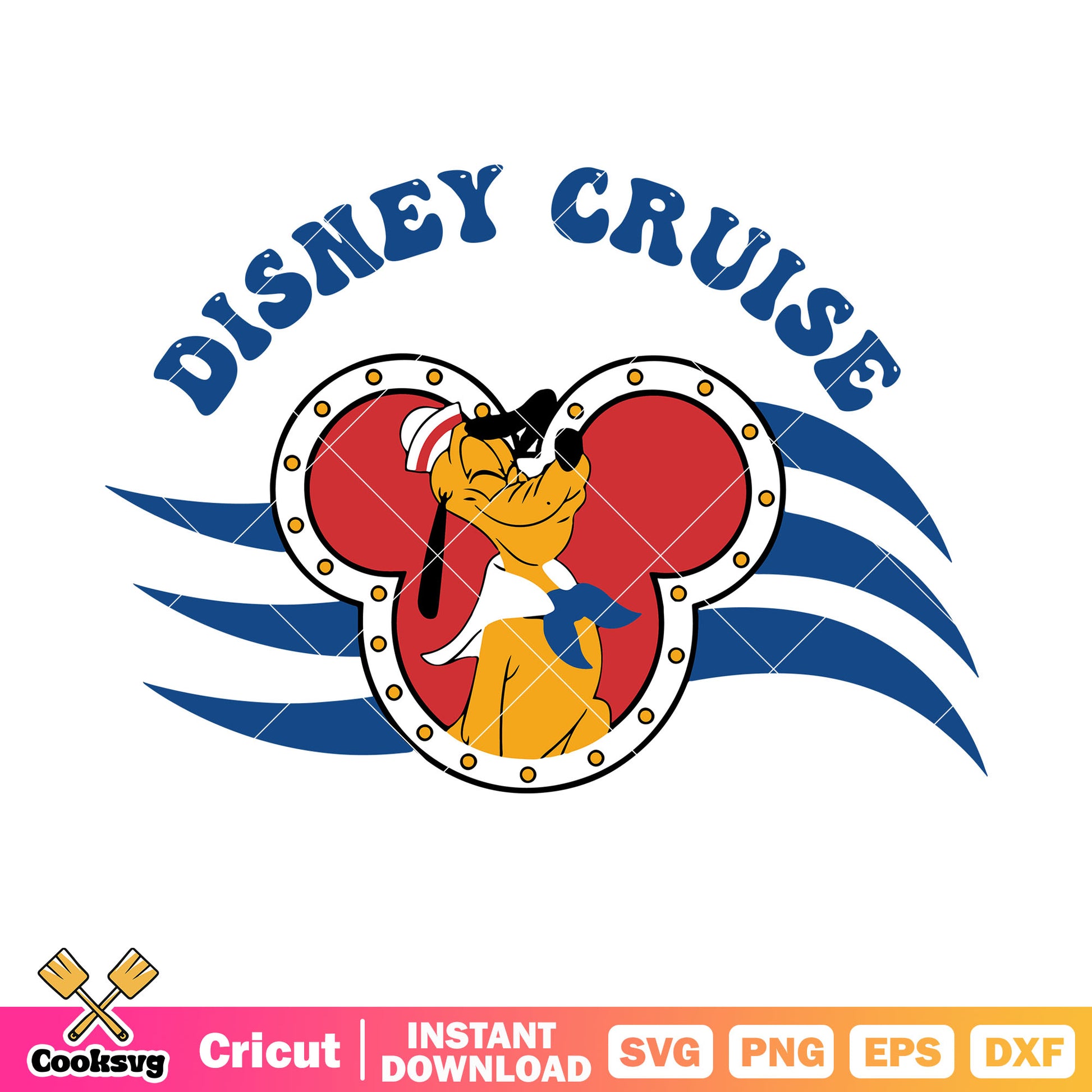 Mickey head pluto disney cruise svg, disney cruise svg, disney pluto svg