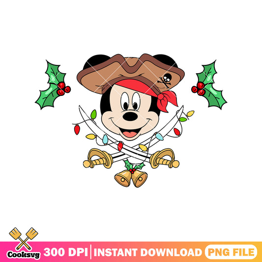 Mickey head priates christmas png
