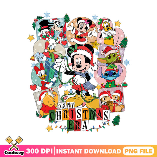 Mickey in my christmas era png