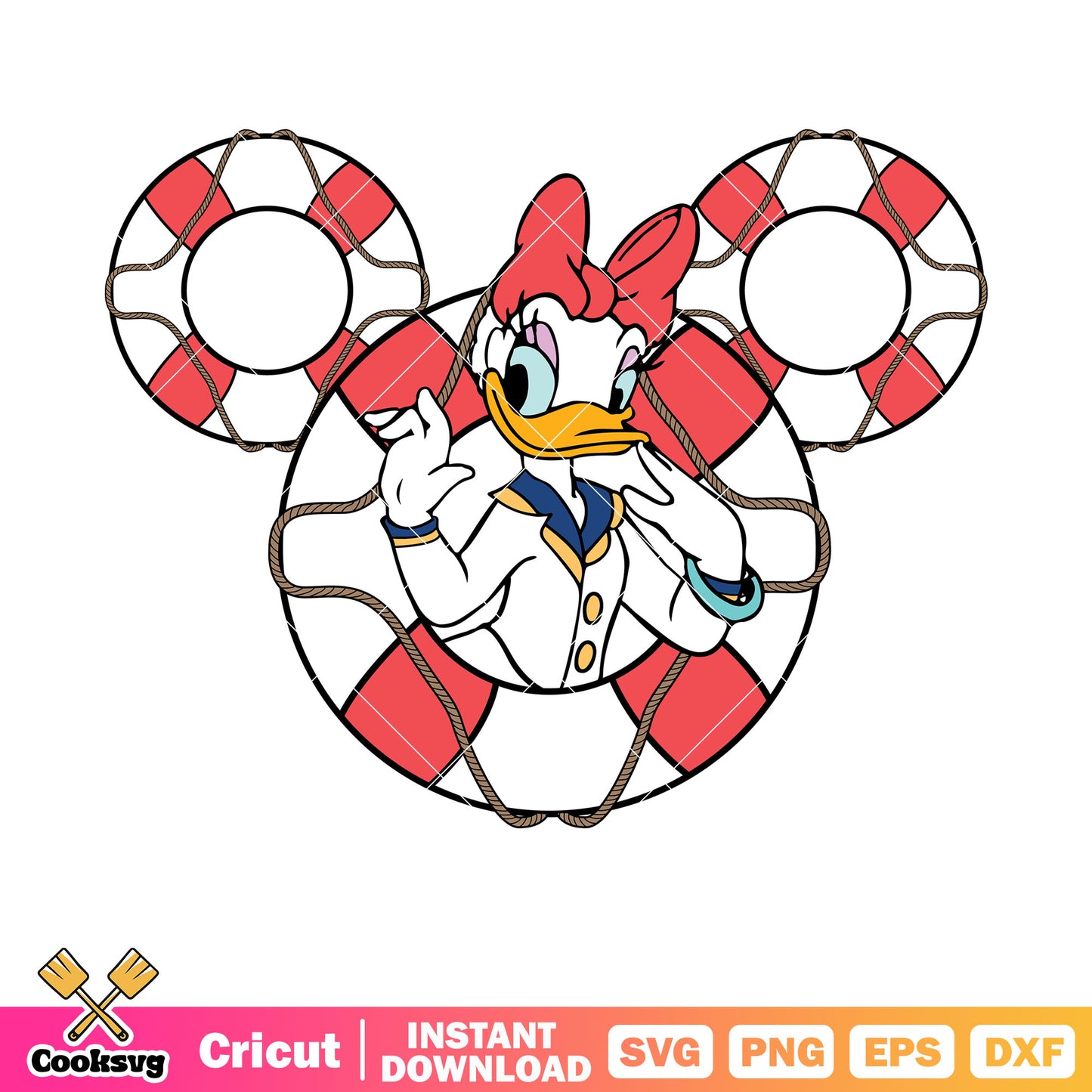 Mickey lifebuoy cruise daisy svg, disney cruise mickey​ svg