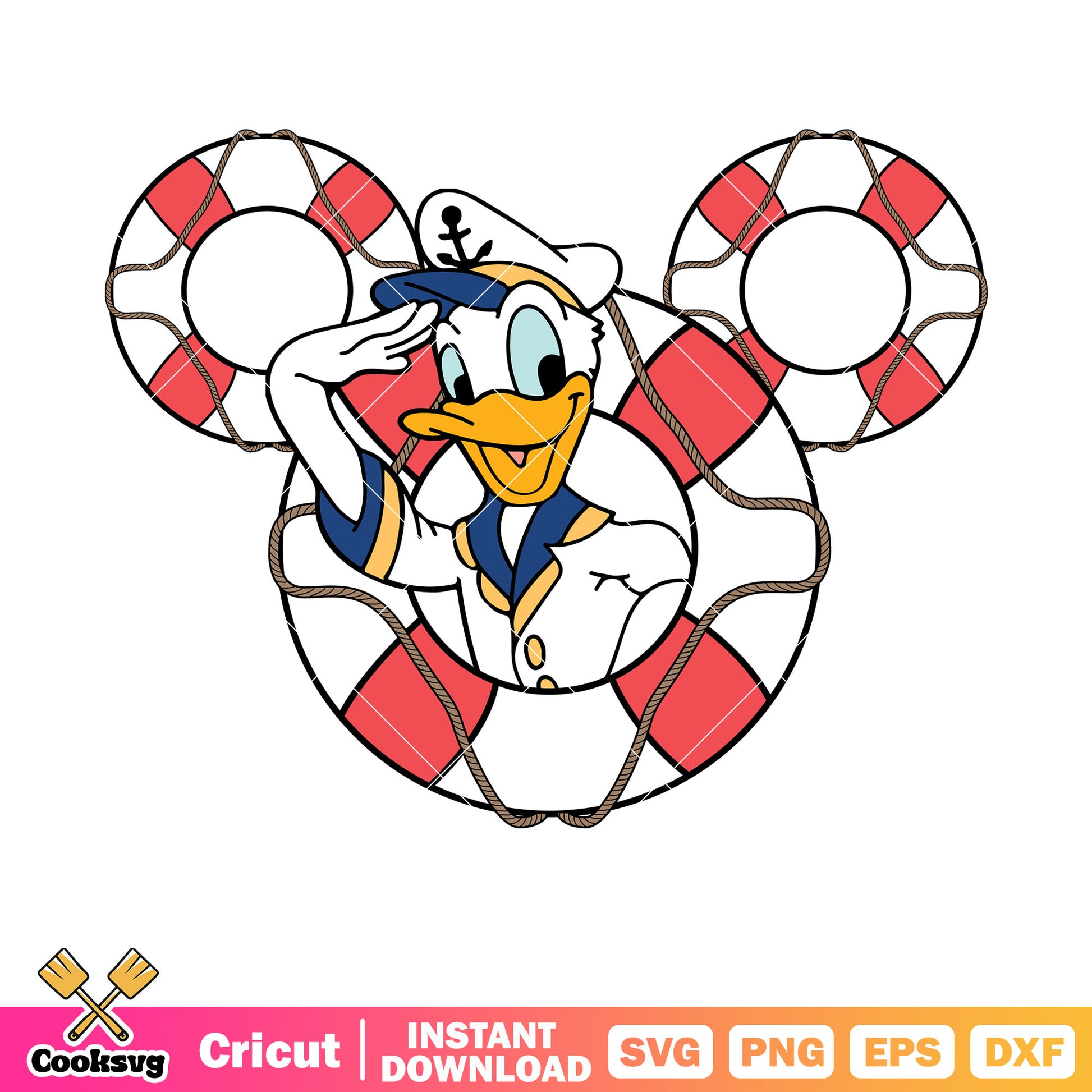 Mickey lifebuoy cruise donald svg, disney cruise mickey​ svg