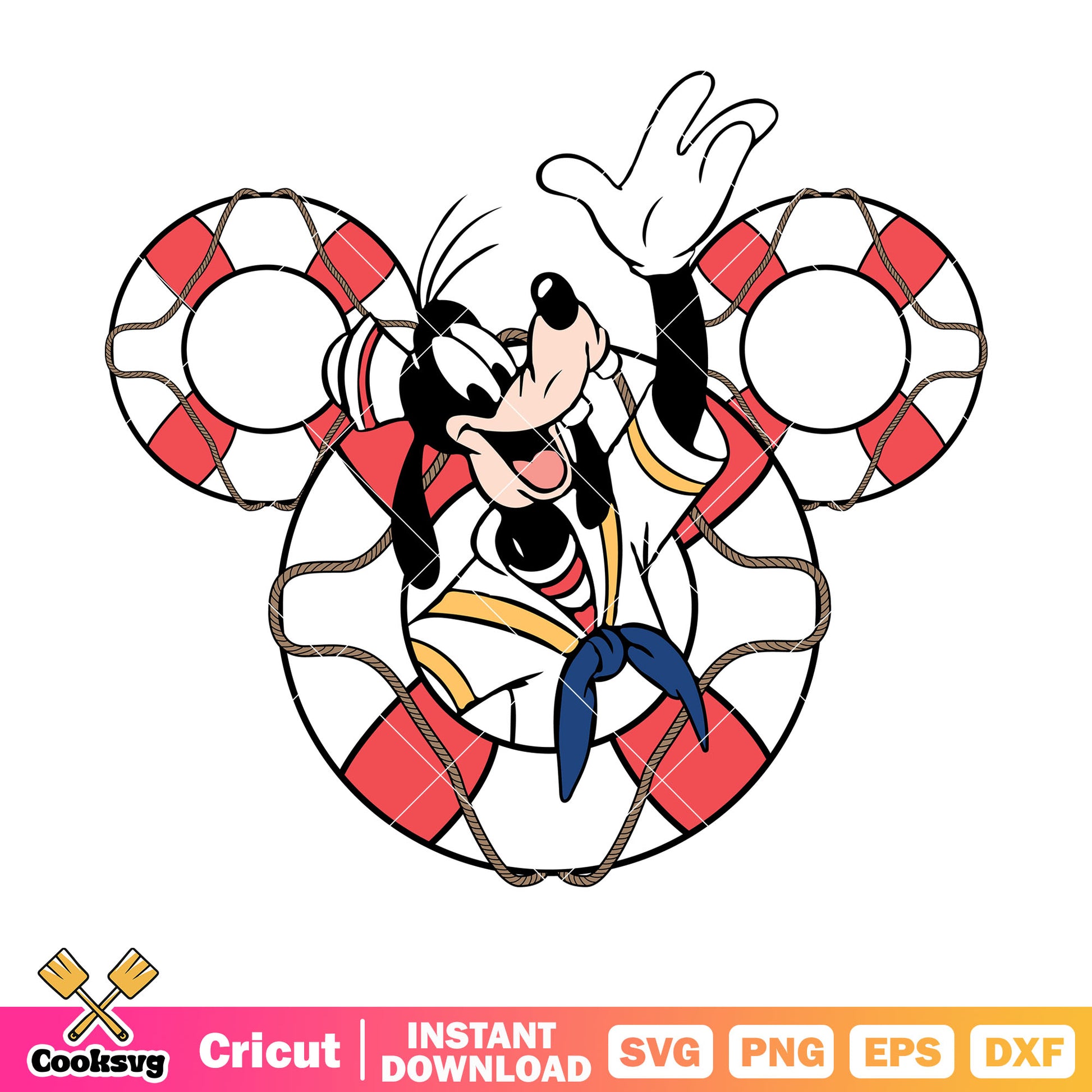 Mickey lifebuoy cruise goofy svg, disney cruise mickey​ svg