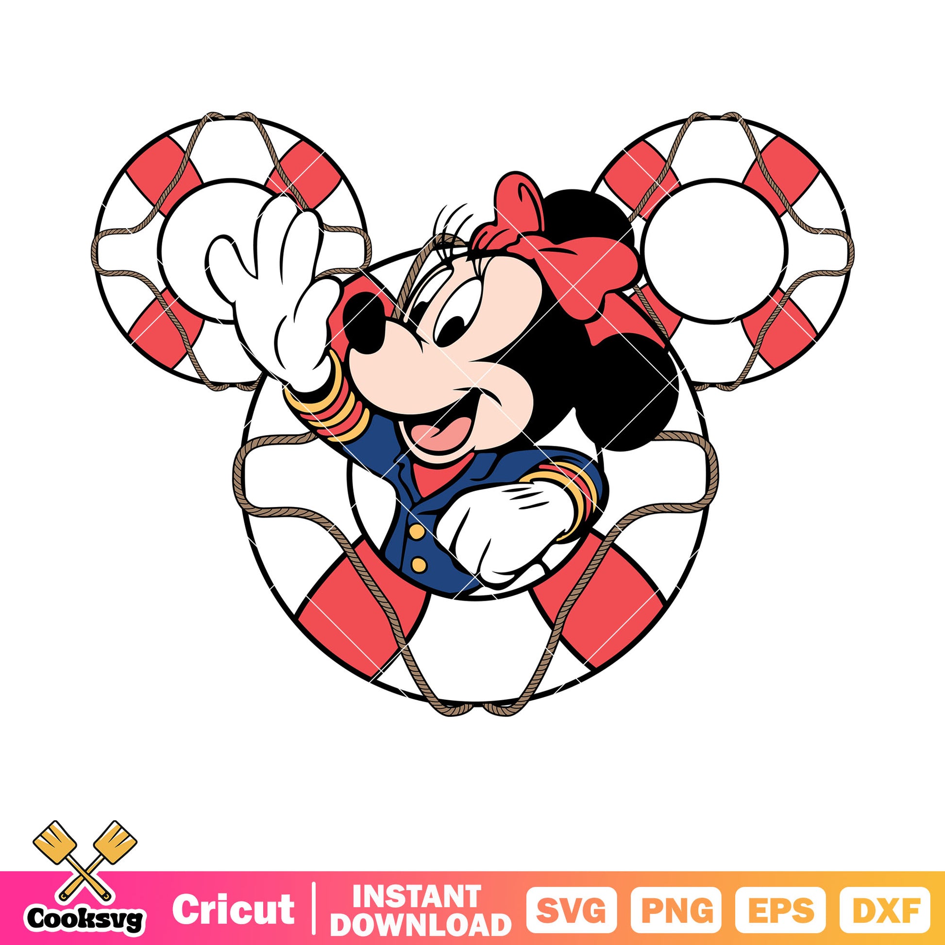 Mickey lifebuoy head cruise minnie svg, disney cruise mickey​ svg