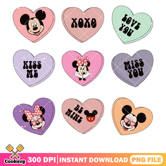 Mickey love minnie xoxo valentine png, xoxo valentine png