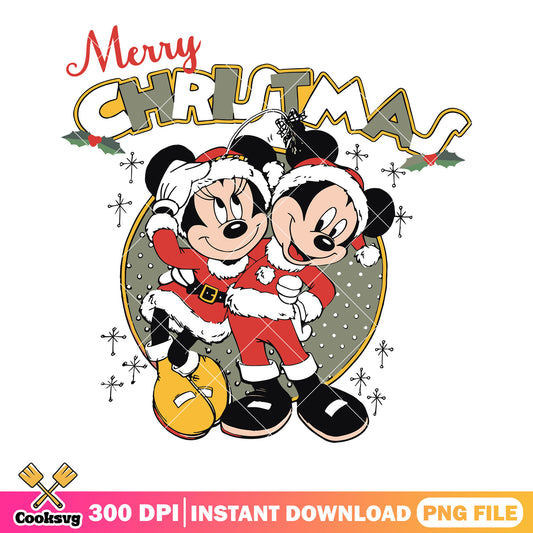 Mickey minie christmas png, disney christmas png, cute disney png