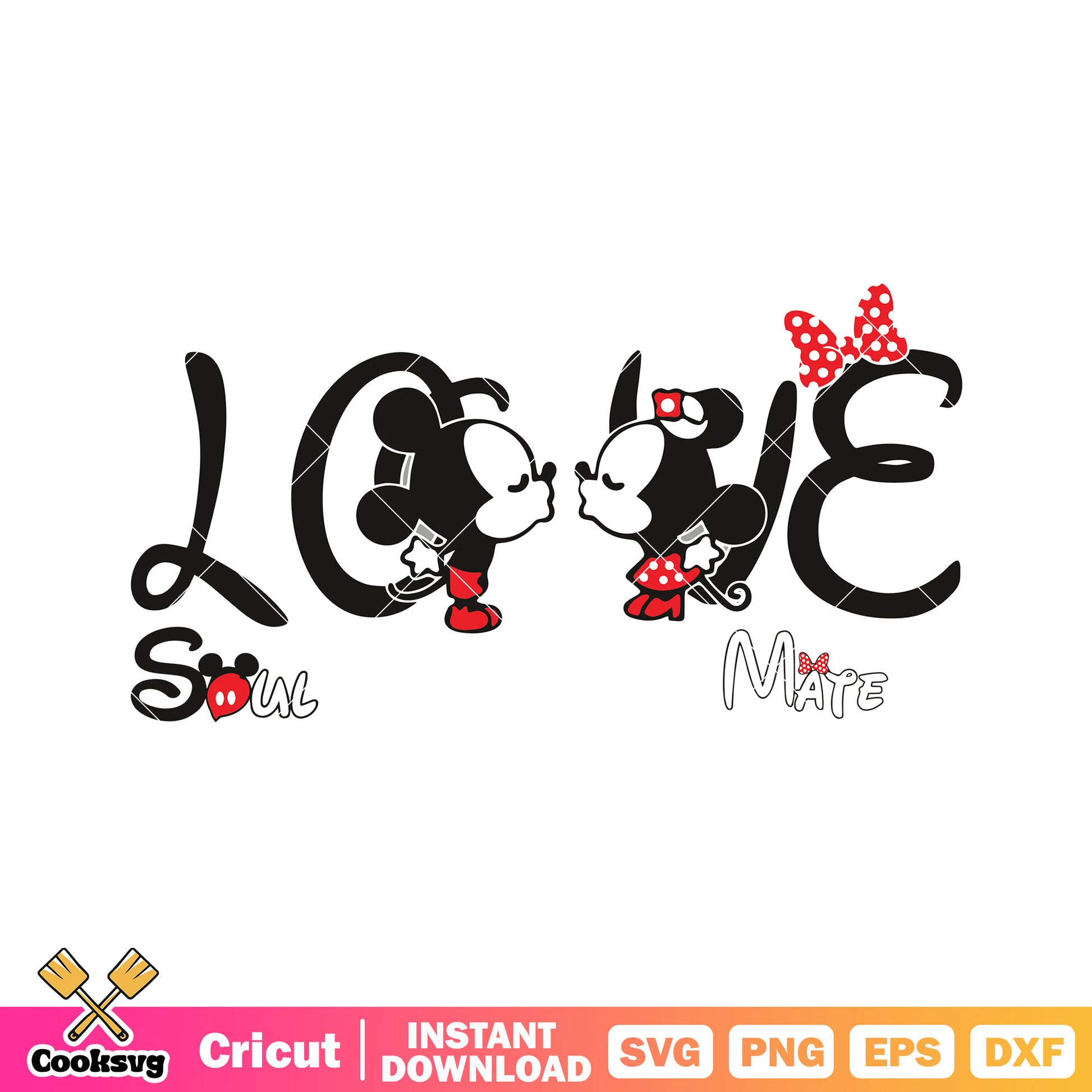 Mickey minnie baby love svg, mickey minnie valentine svg