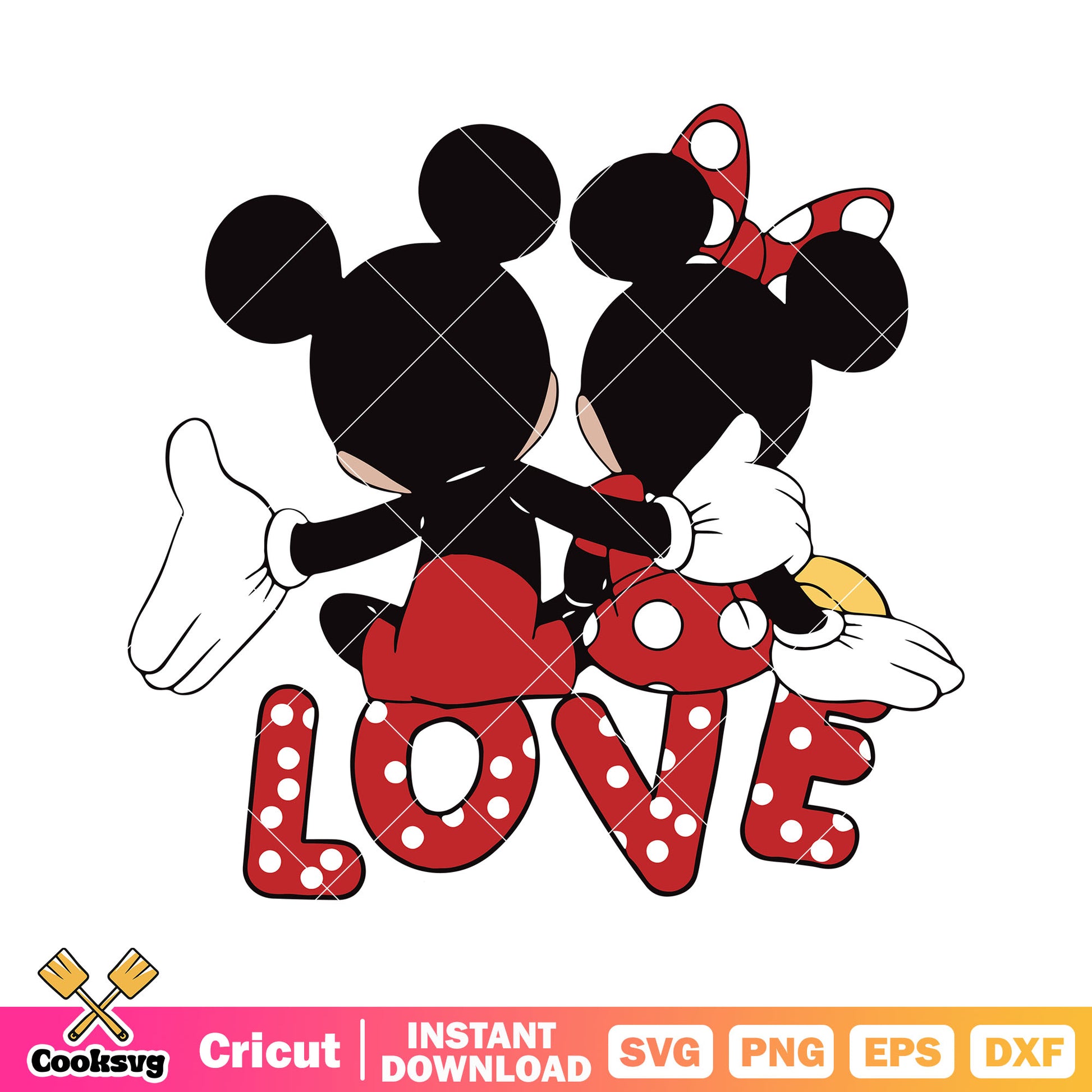 Mickey minnie couple valentine svg, mickey mouse valentine svg