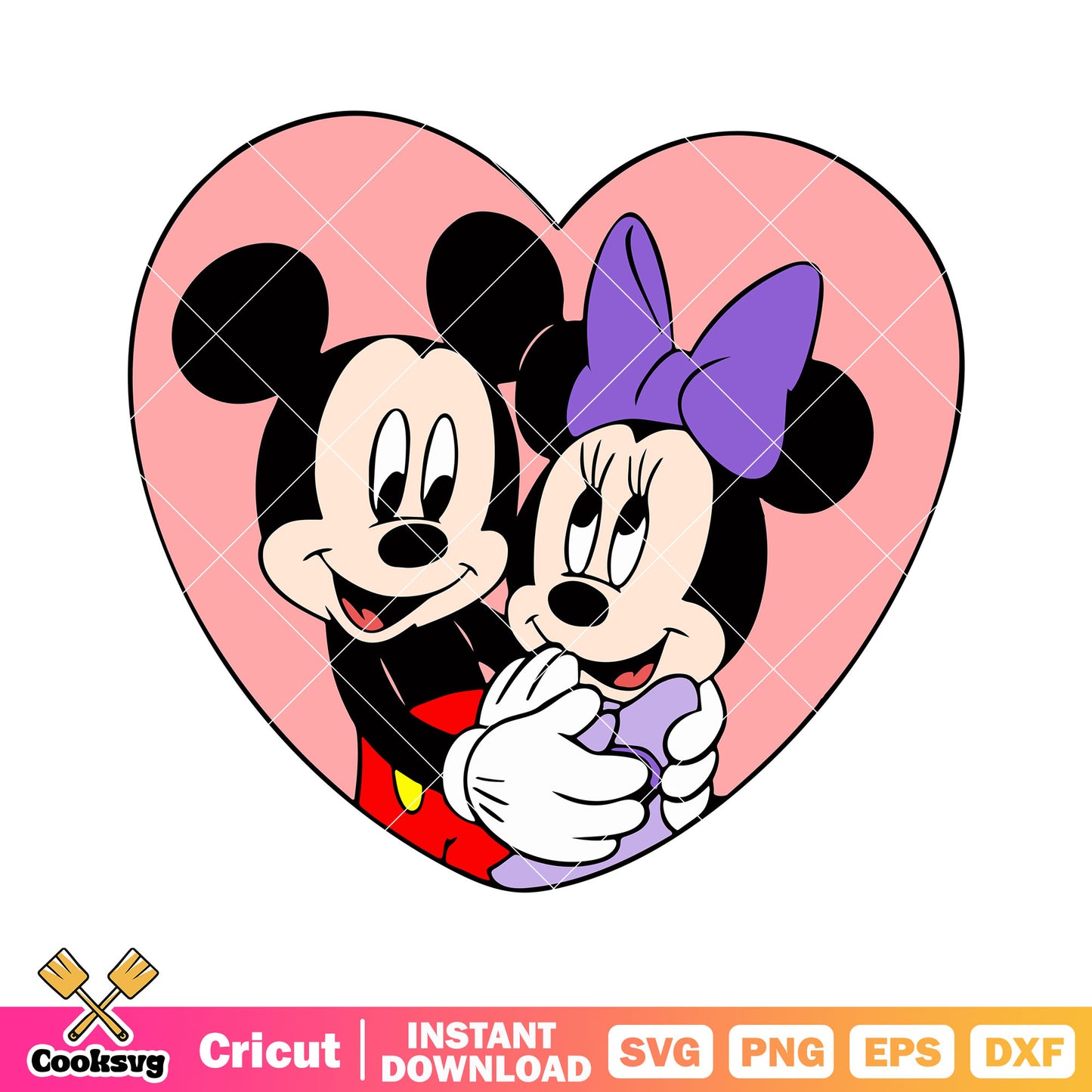 Mickey minnie couple valentine svg file, mickey minnie valentine svg