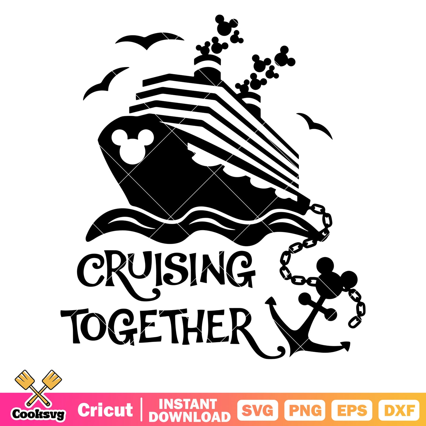 Mickey minnie disney cruisin together svg, disney cruises​ svg, mickey minnie svg