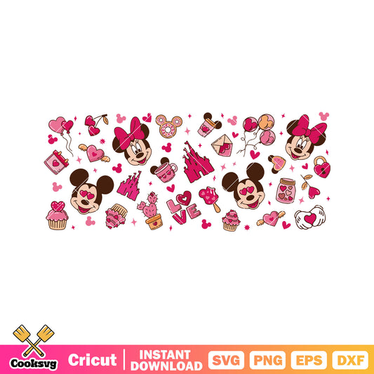 Mickey minnie head valentine svg, mickey valentine svg, disney valentine svg