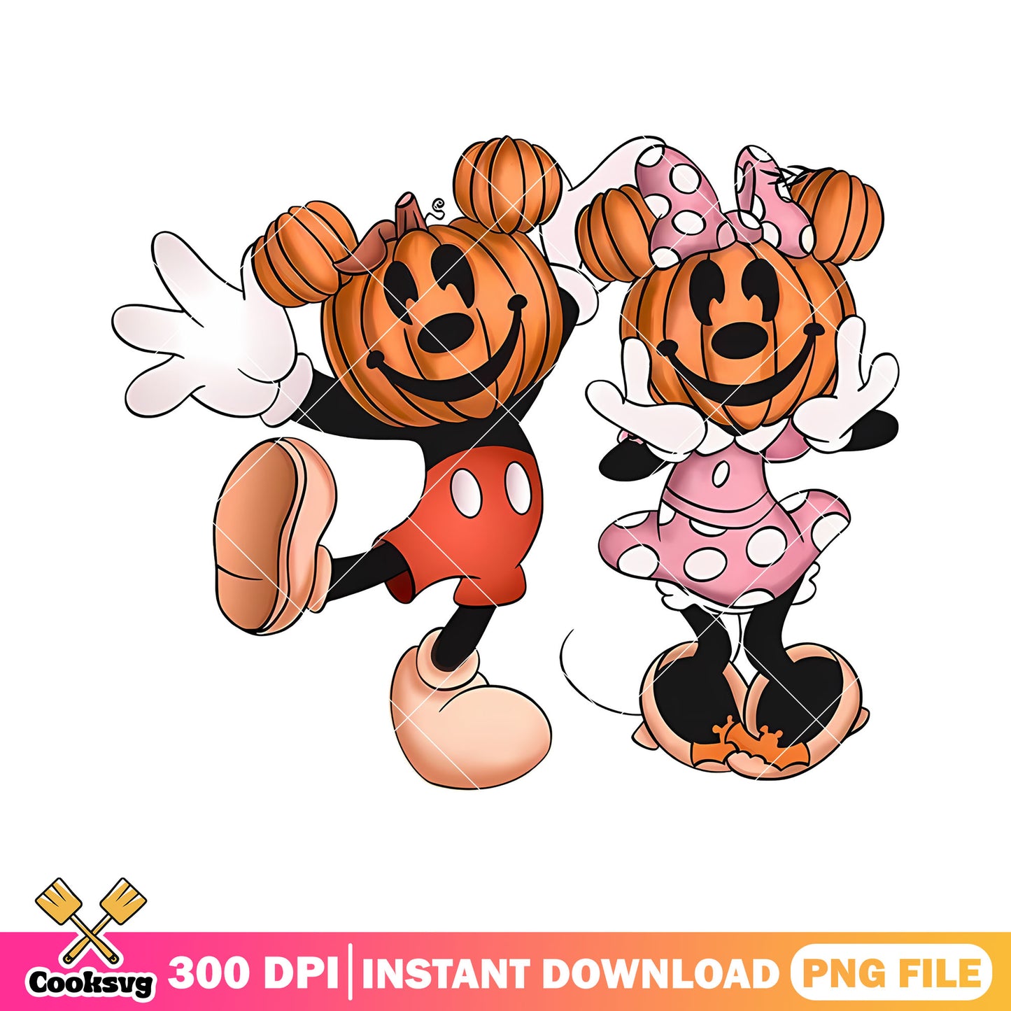 Mickey minnie pumpkin png, mickey pumpkin png, mickey halloween png