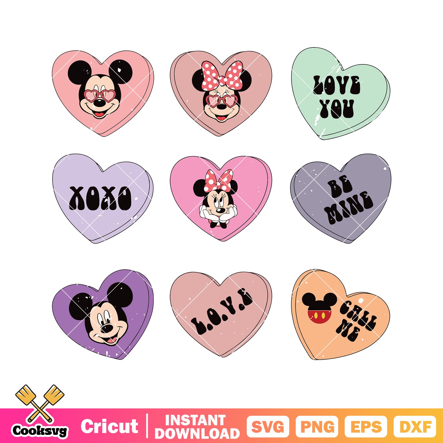 Mickey minnie valentine love vibes svg, mickey valentine svg