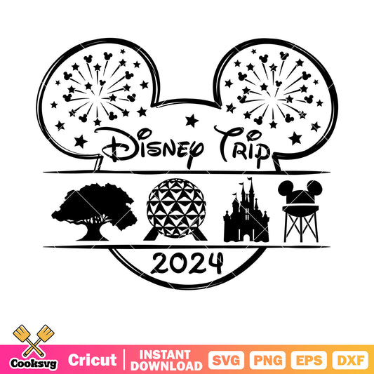 Mickey mouse 2024 disney trip svg file, disney trip​ svg, mickey disney svg