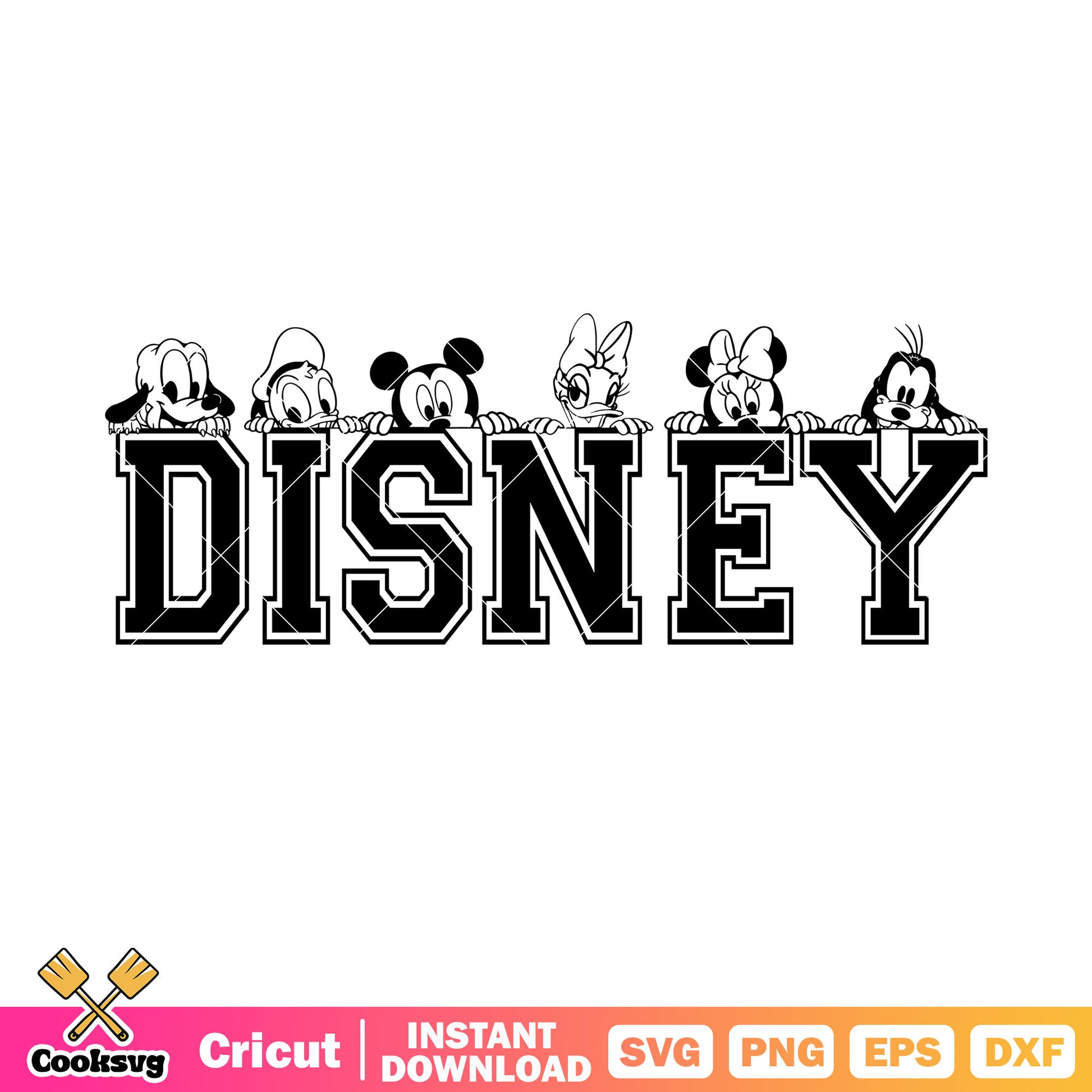 Mickey mouse and friends disney svg design, mickey and friends svg