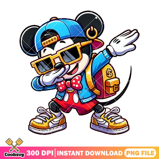 Mickey mouse chibi happy png, disney mouse png, go back to school png