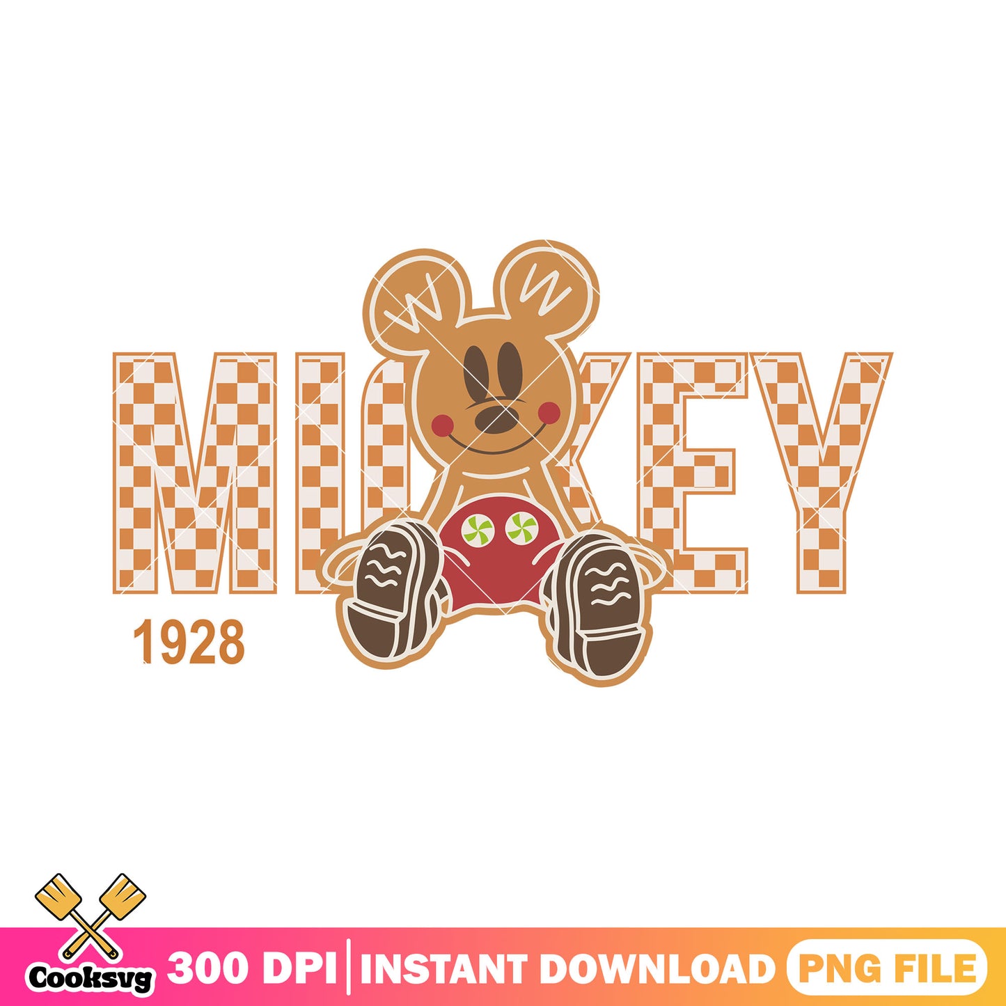 Mickey mouse gingerbread man png