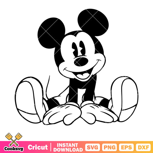 Mickey mouse disney outline svg, mickey outline svg, disney mickey svg