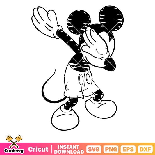 Mickey mouse disney pose svg, mickey mouse svg, disney mickey svg