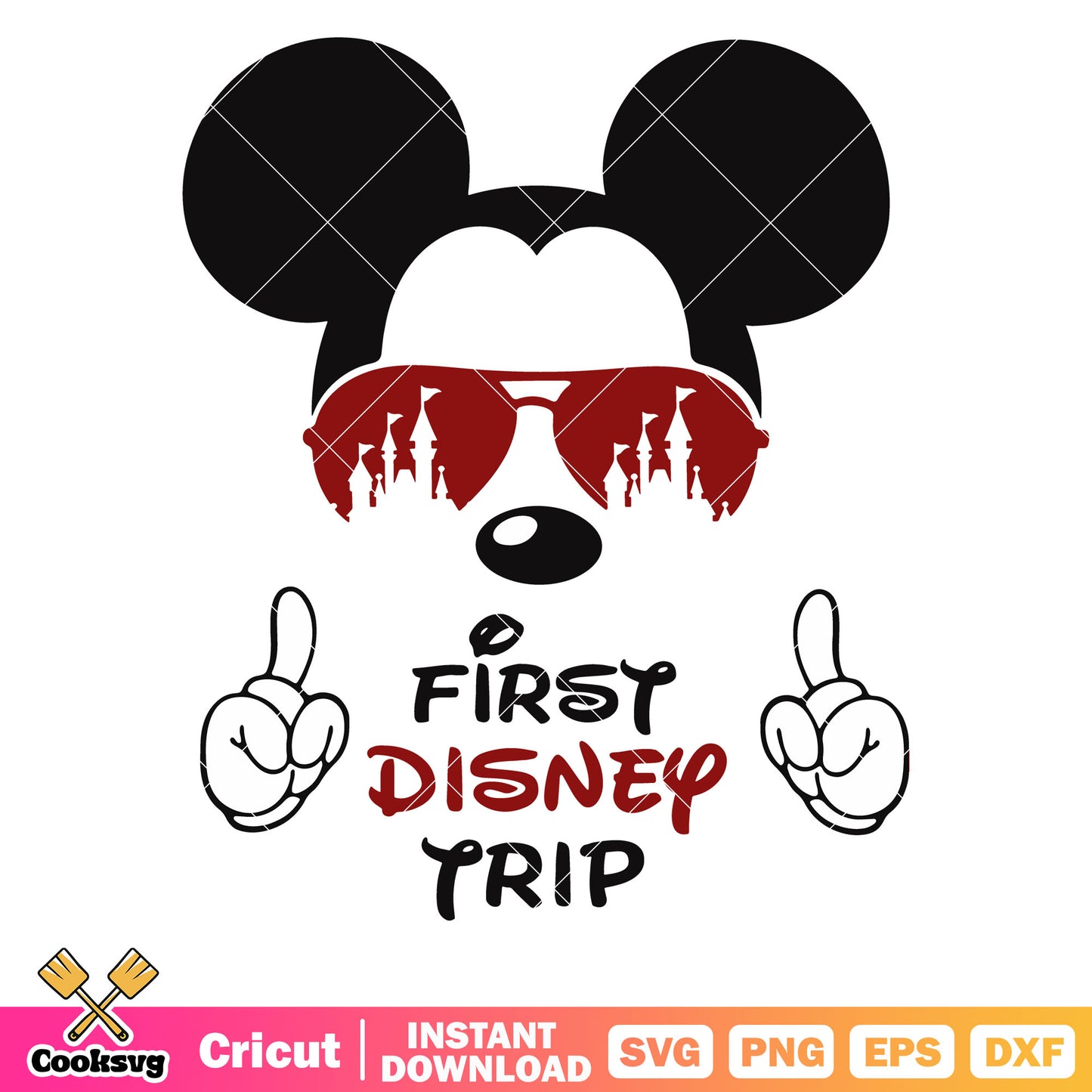 Mickey mouse first disney trip svg, first disney trip​ svg