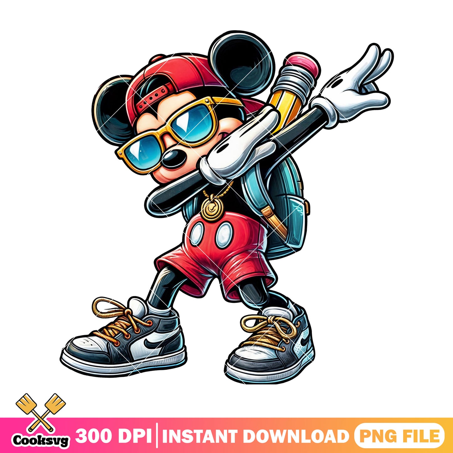Mickey mouse going school file png, disney land png, back to school png