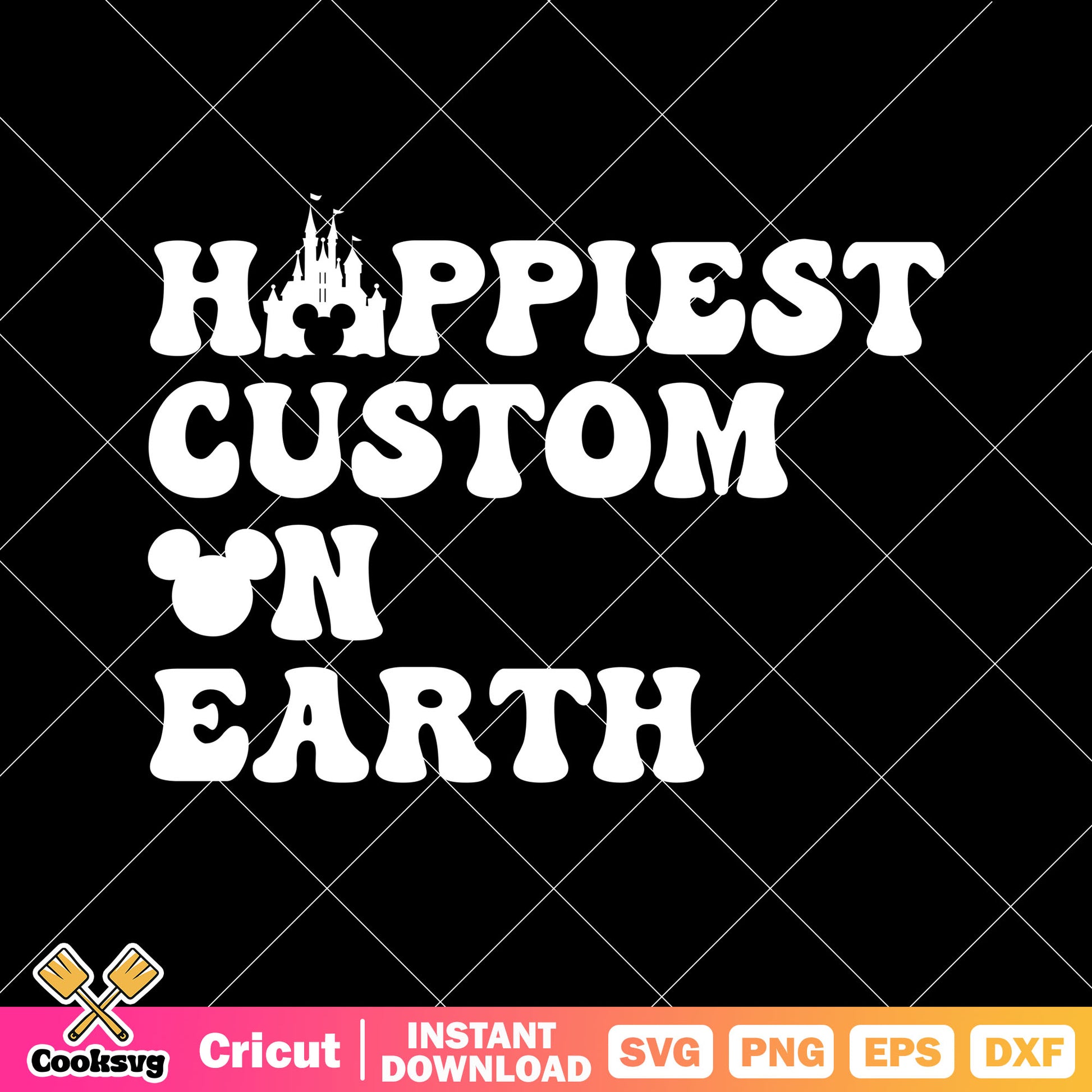 Mickey mouse happiest custom on earth svg, mickey castle svg, disney mickey svg