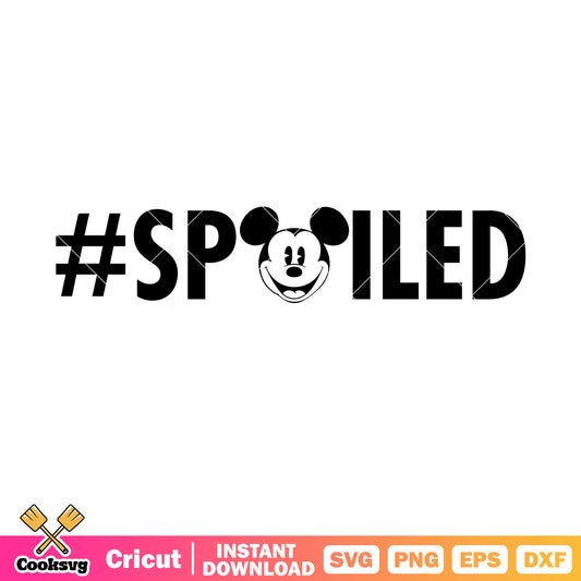 Mickey mouse head disney spoiled svg, disney mickey mouse svg