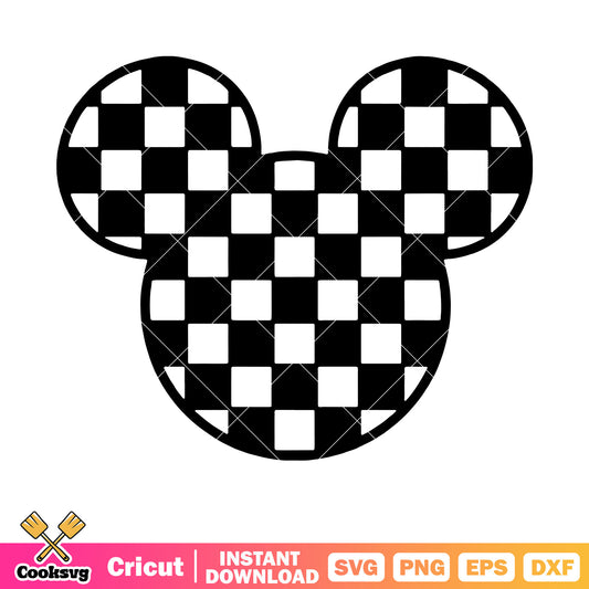 Mickey mouse head xo svg, mickey mouse head svg, disney mickey svg