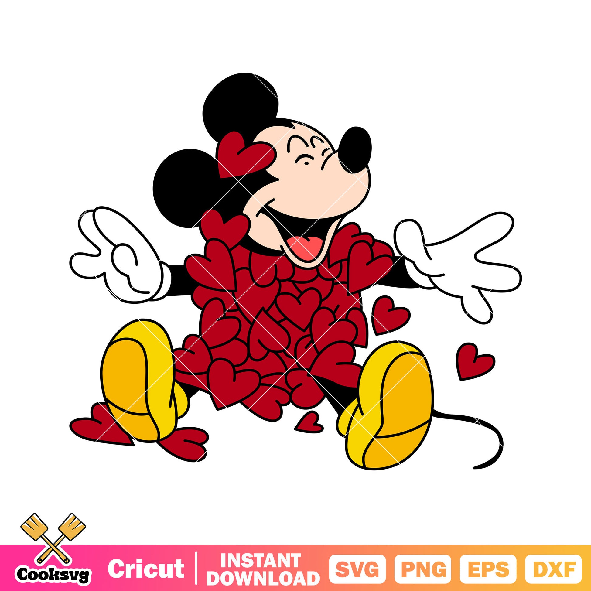 Mickey mouse love valentine disney svg, mickey mouse valentine svg