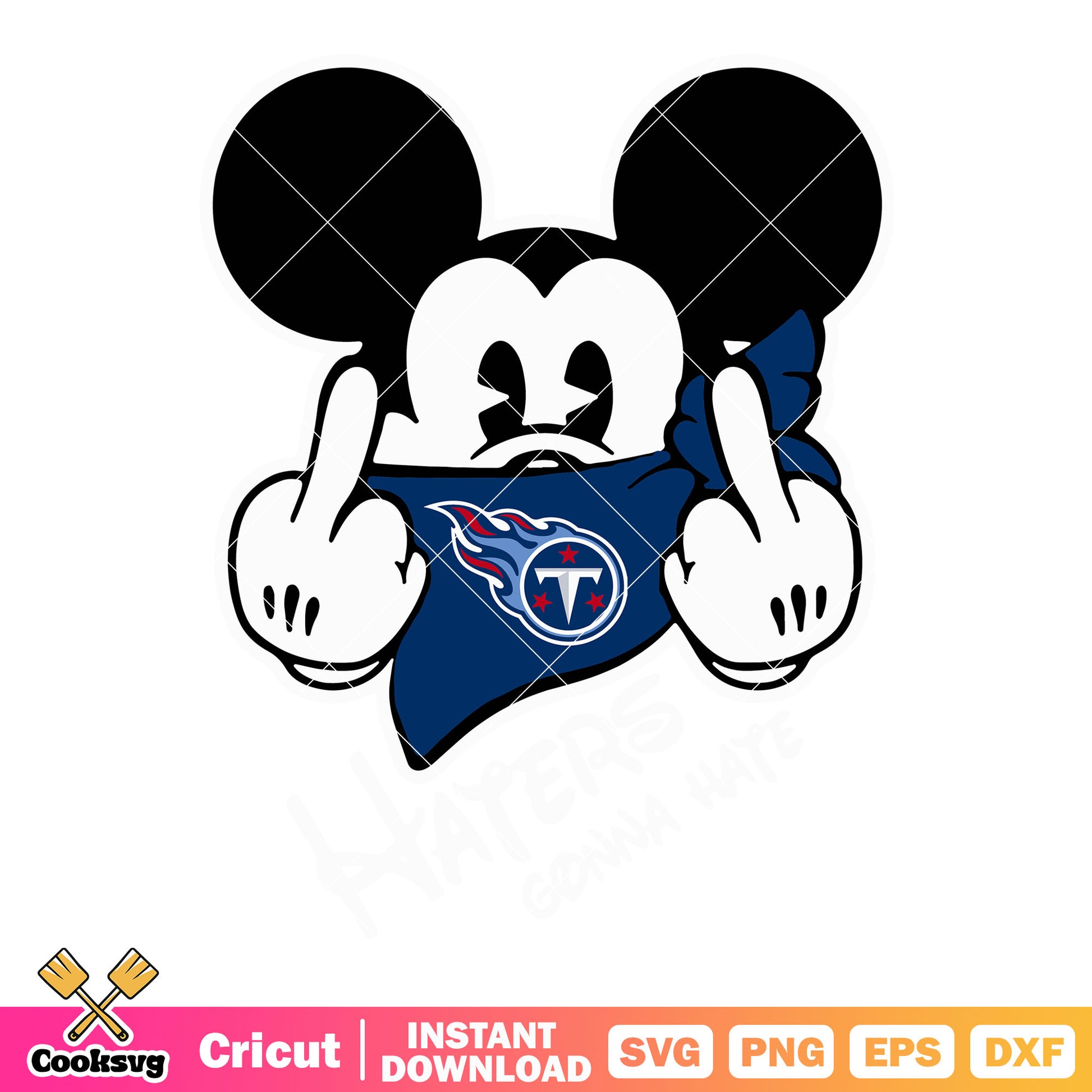 Mickey mouse nfl football svg, tennessee titans svg, tennessee svg