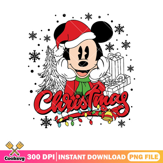 Mickey mouse santa christmas png, mickey mouse christmas png