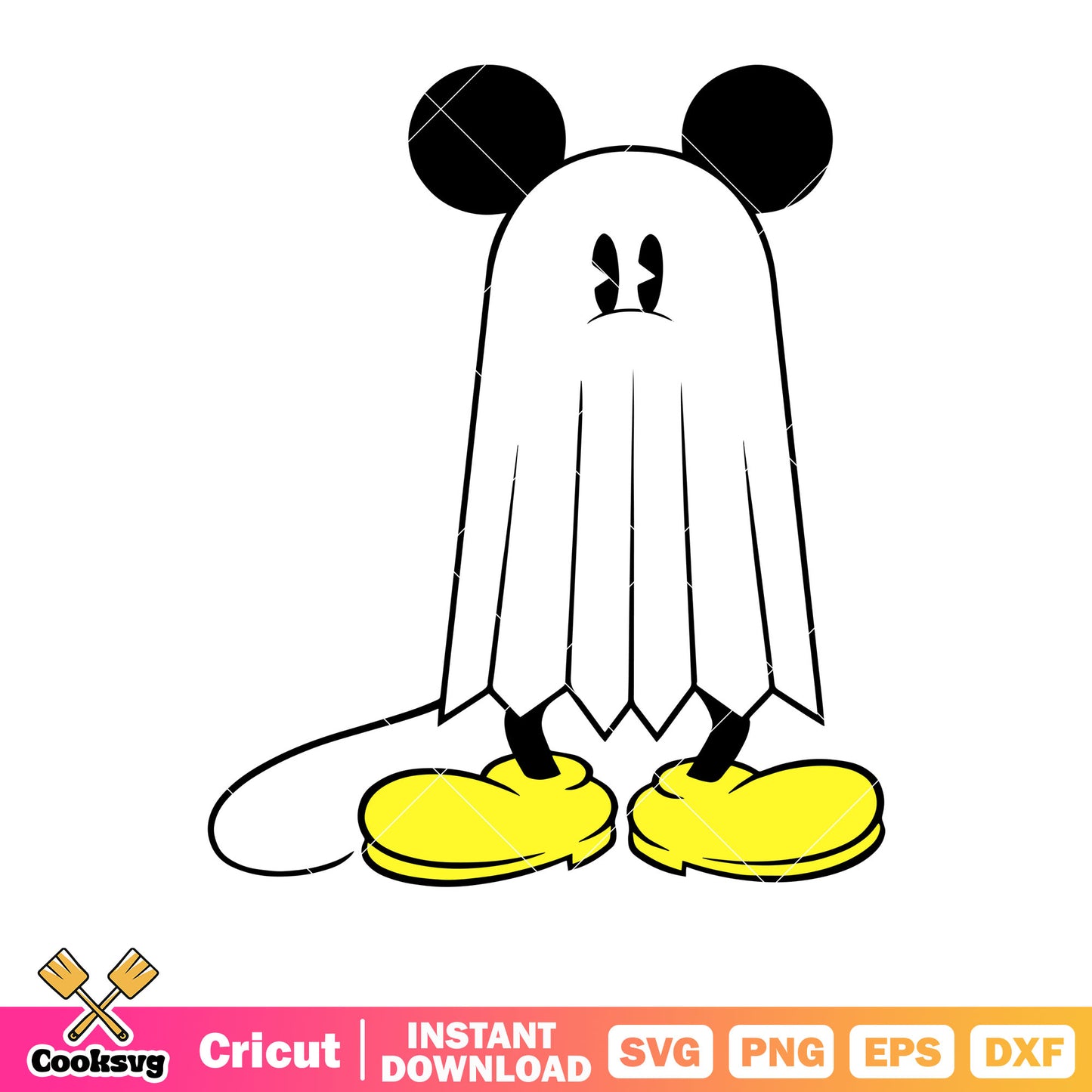 Mickey mouse spooky halloween svg