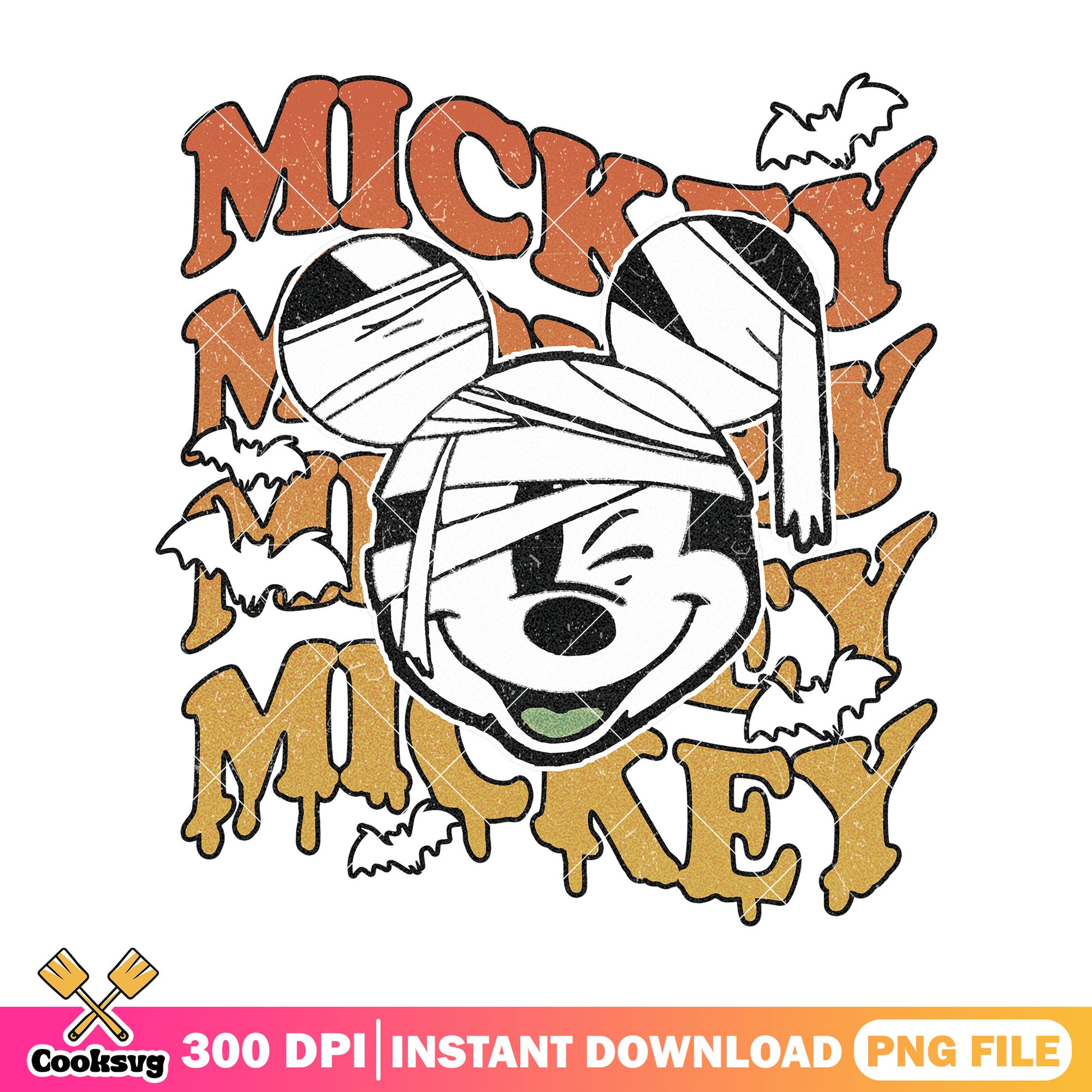 Mickey mummy head png, disney head png, happy halloween png