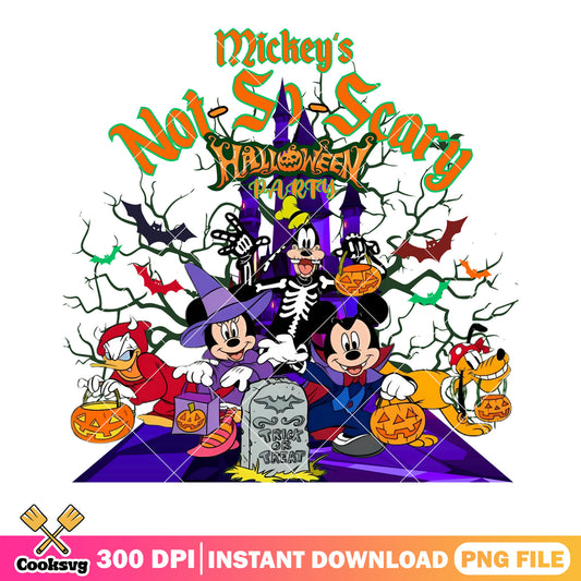 Mickeys not so scary png, disney halloween png, jack o lantern png