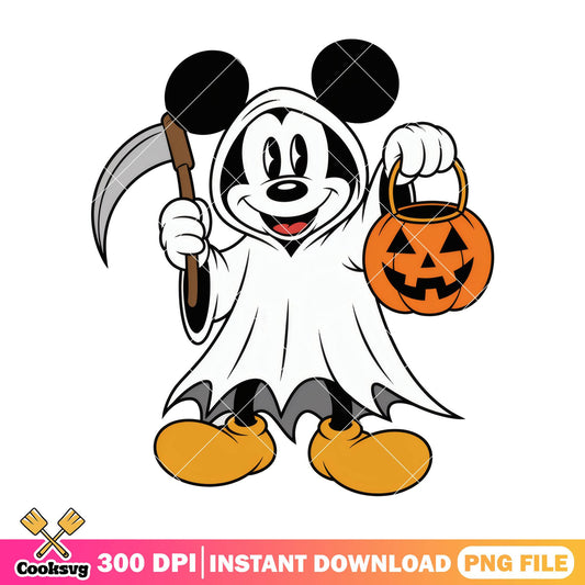 Mickey soul reaper clothes png, halloween candy png, disney plus png