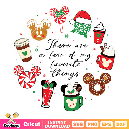 Mickey there are few of my favorite things svg